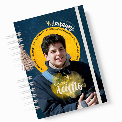 Caderno Personalizado Splendor Fidei Carlo Acutis